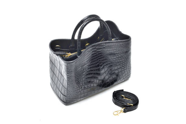 istock Black genuine crocodile bag 692155958