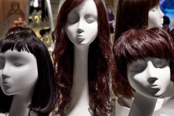 istock brown fake hair on mannequin 692159016