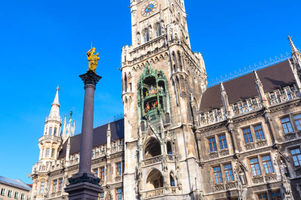istock Marienplatz town hall in Munich, Germany 692168958