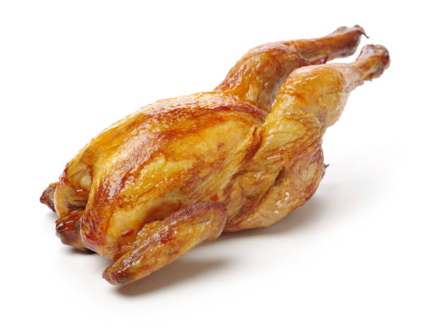 istock Poultry: Roast Chicken Isolated on White Background 692182756