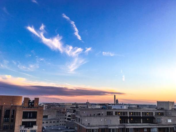 istock sunset and clouds over the washington monument 692197234