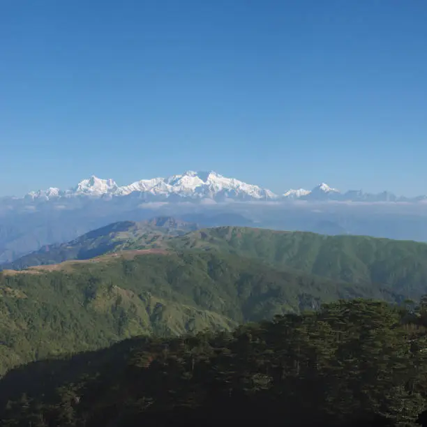 Mt. Kanchenjunga viewed from Sandakphu, Darjeeling, India