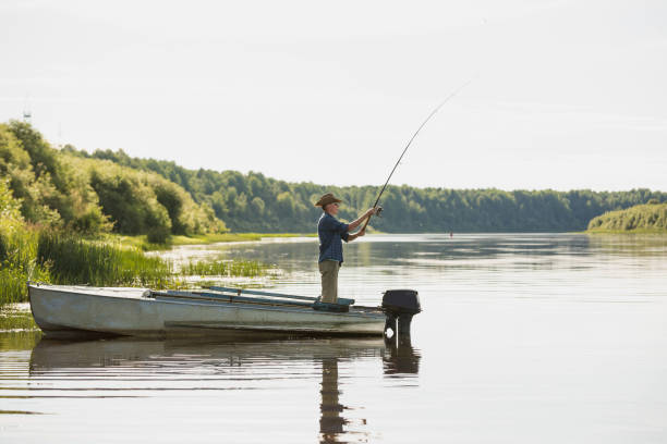 istock Fisherman is fishing 692208532