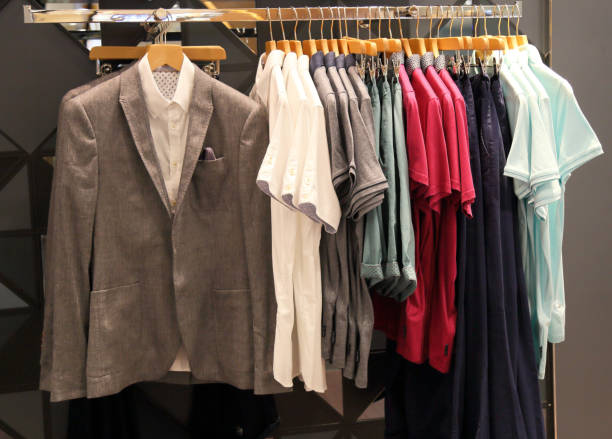 istock Men's clothing in store 692211324