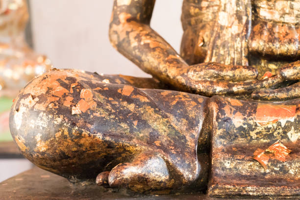 istock Buddha statue was covered with gold leaf 692211694