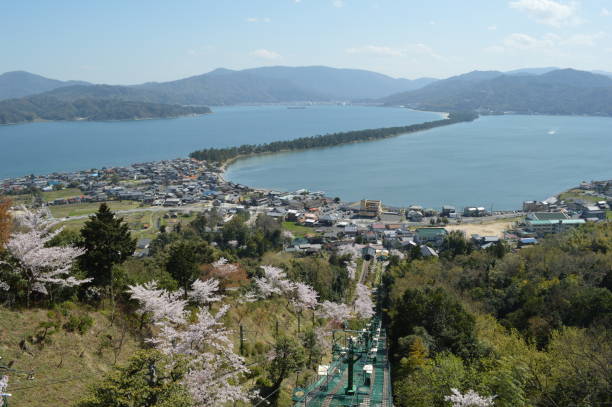 istock Sunny spring day, Amanohashidate seen from the observatory. 692224280