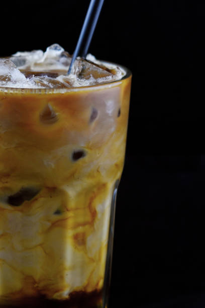 istock Iced caramel sauce coffee 692227436