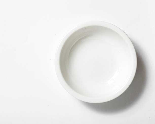 istock Top view of empty bowl on white 692234900