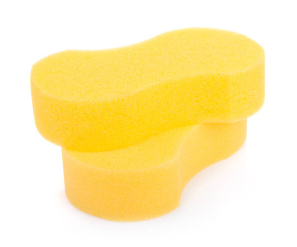 istock Micro sponge for cleaning and washing car isolated on white background 692242960