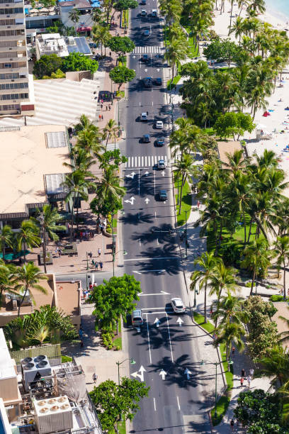 istock Kalakaua Street in Hawaii 692247958