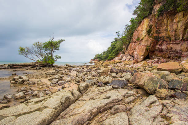 istock beautiful beach and rocks at Laem Chamuk Khwai 692254116