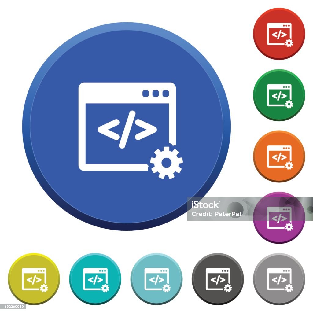 Bevel Buttons Web Development Beveled Buttons Stock Illustration - Download Image Now ...