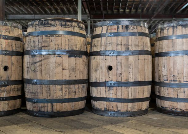 istock New Bourbon Barrels to be Filled 692260314