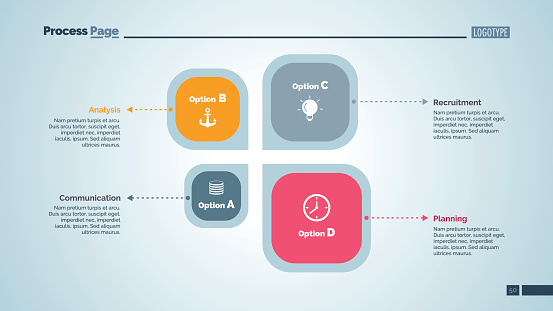Four Elements Slide Template Stock Illustration - Download Image Now ...