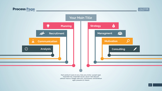 9 Point Plot Nine Points Slide Template Stock Illustration - Download Image Now ...