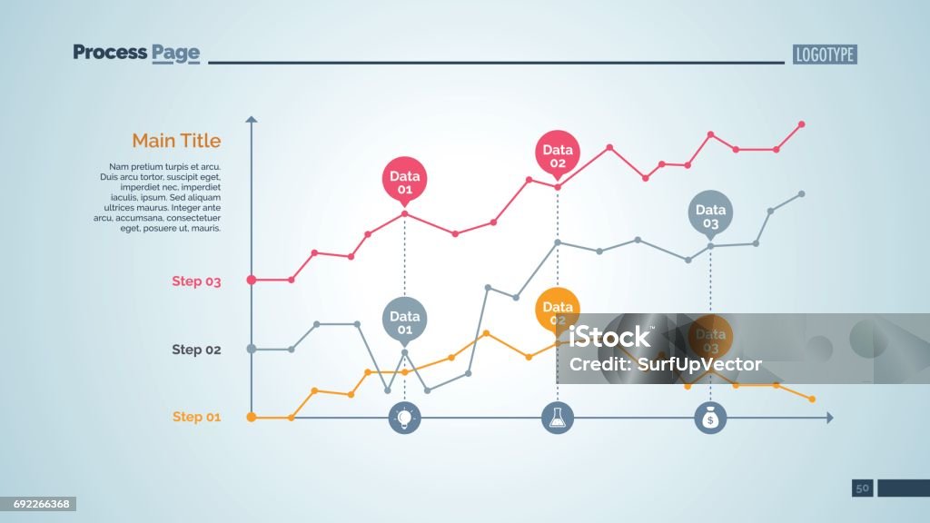 3 Point Rule Graph Three Point Charts Slide Template Stock Illustration - Download Image ...