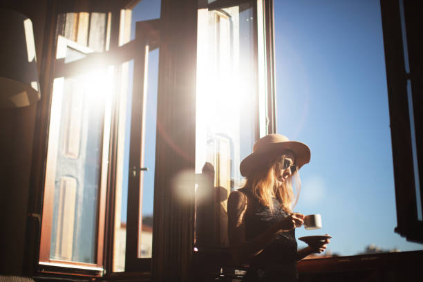istock Young woman at sunny morning 692283472