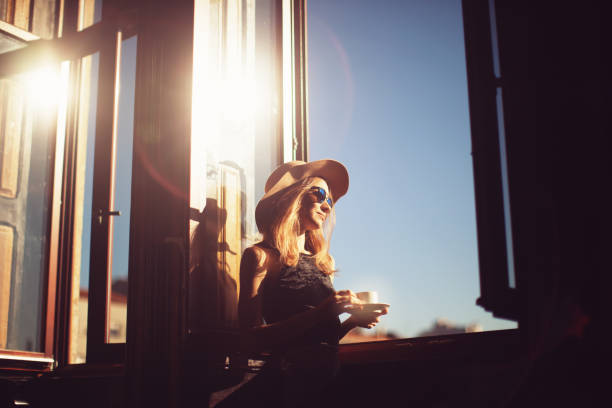 istock Young woman at sunny morning 692285562