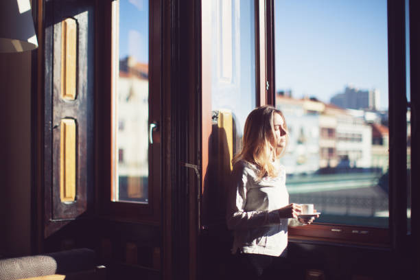 istock Young woman at sunny morning 692285650