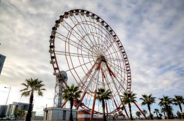 istock Panoramic ferris wheel at sunset. Batumi, Georgia 692286342