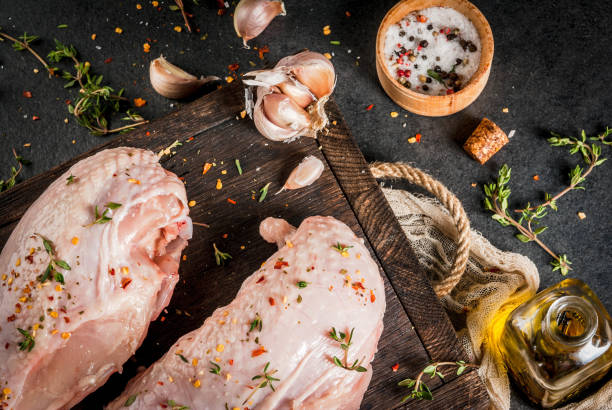 istock Chicken fillet with spices 692291614