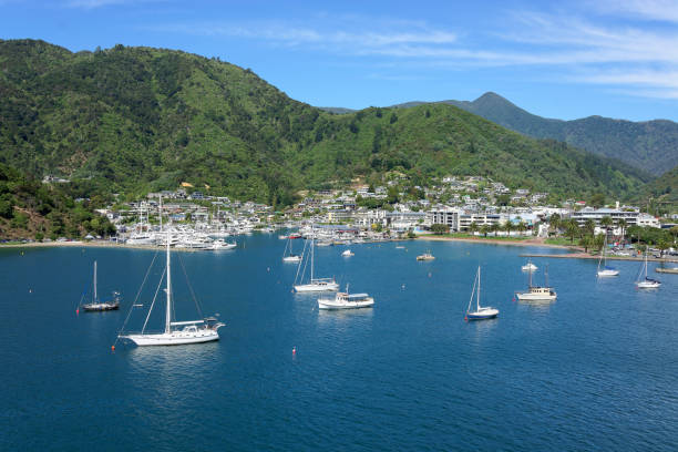 Costa Coastal city picton new zealand stock pictures, royalty-free photos & images