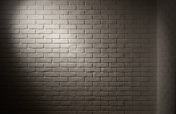 istock white brick wall with light effect and shadow, abstract background photo 692295682