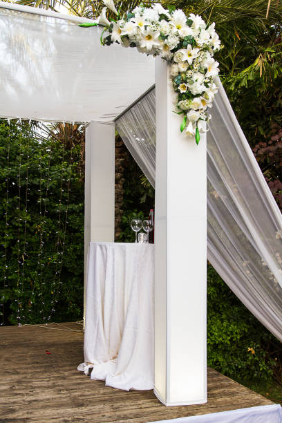 istock Jewish Hupa , wedding putdoor . 692295692