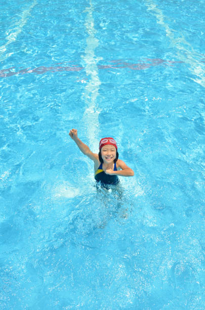 istock Girl swimming in pool 692307108