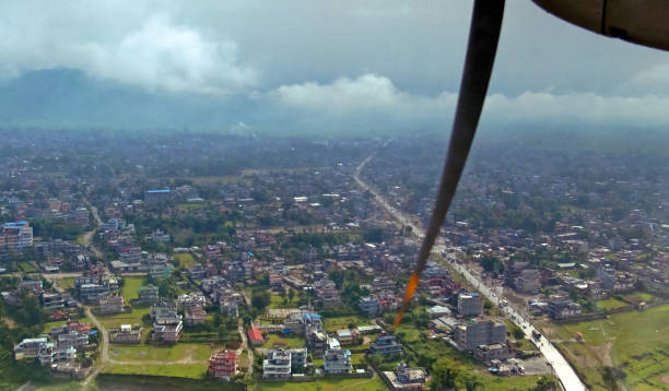 istock View of Pokhara from the plane, Nepal 692313084