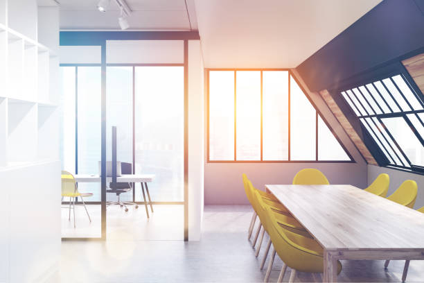 istock Attic conference room, yellow, toned 692313114