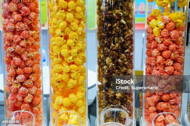 Assorted Popcorn Stock Photo - Download Image Now - 2015, Blue, Blueberry