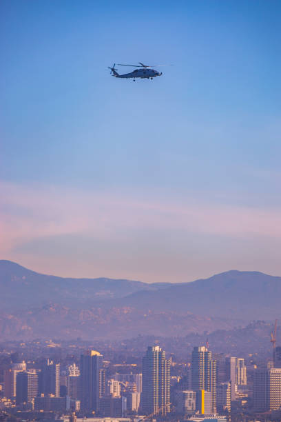 istock Helicopter over San Diego downtown 692319402