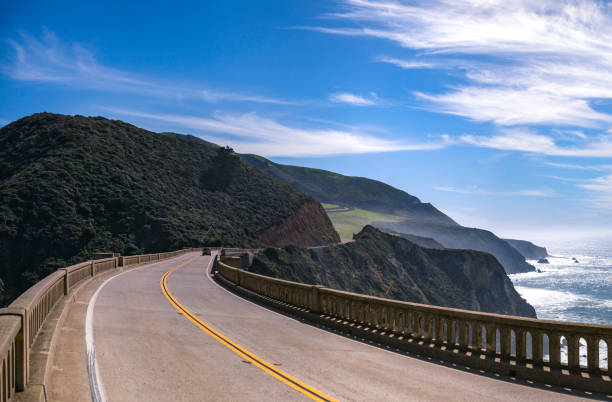 istock Bixby Bridge road trip with yellow lines 692319710