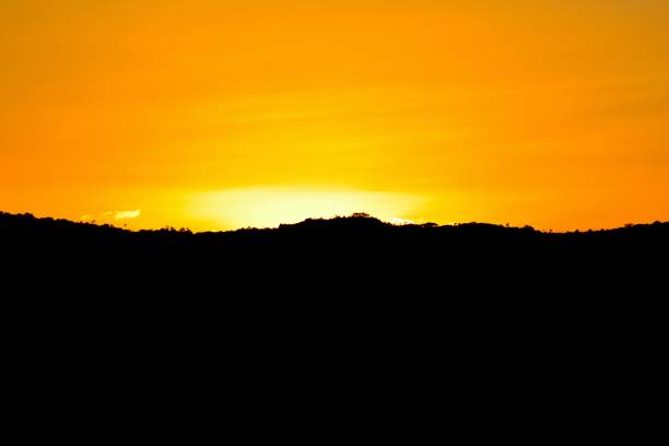 LIMOEIRO, PERNAMBUCO, BRAZIL - MAY 14, 2017: View of the beautiful sky during sunset in Limoeiro, Pernambuco, Brazil.