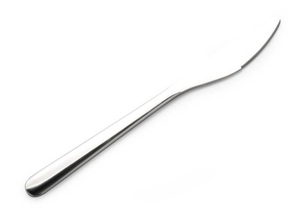 istock steel metal table knife isolated over white background 692354842