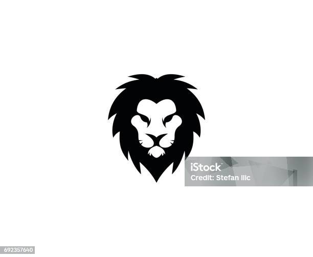 Lion Icon Stock Illustration - Download Image Now - Lion - Feline, Head, Icon Symbol