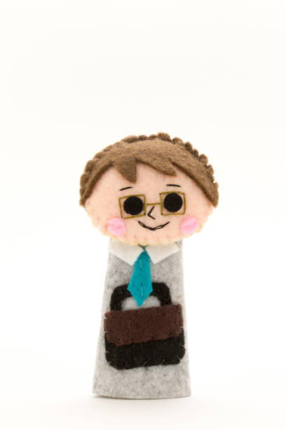 istock Puppet of a smiling businessman 692365078