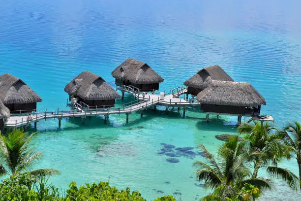 Bora Bora - (French Polynesia): house on stilts