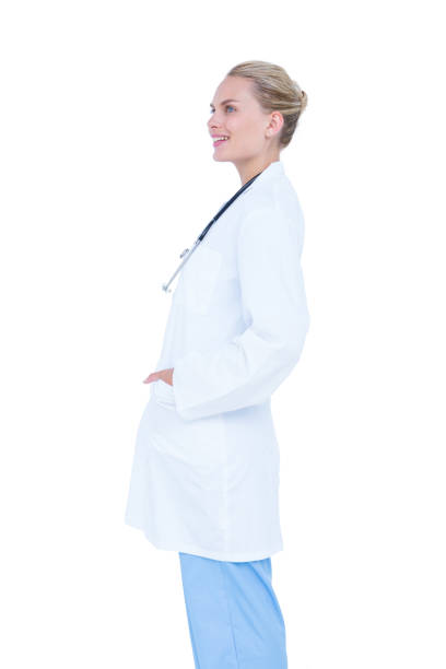 istock blond female doctor 692373654
