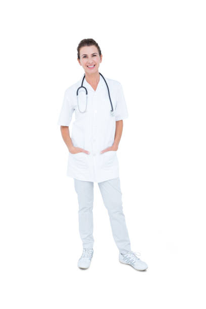 istock brunette female doctor 692373768