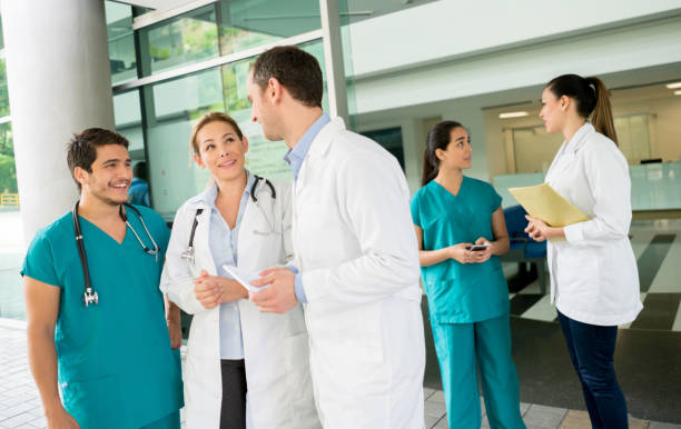 istock Doctors talking at the hospital 692385030
