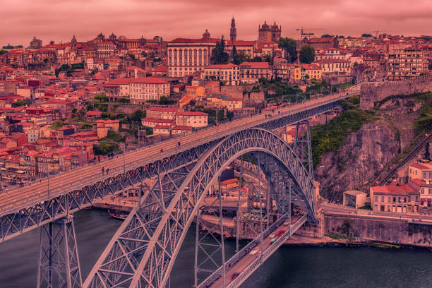istock Porto, Portugal: the Dom Luis I Bridge and the old town 692396980