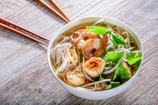 istock Pho, Vietnamese Soup Bowl, with seafood 692400368