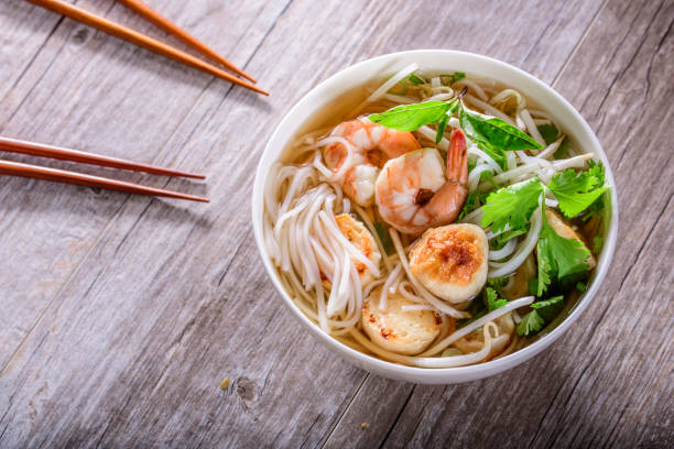 istock Pho, Vietnamese Soup Bowl, with seafood 692400382