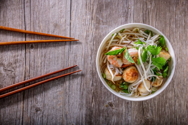 istock Pho, Vietnamese Soup Bowl, with seafood 692400384