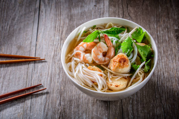 istock Pho, Vietnamese Soup Bowl, with seafood 692400424