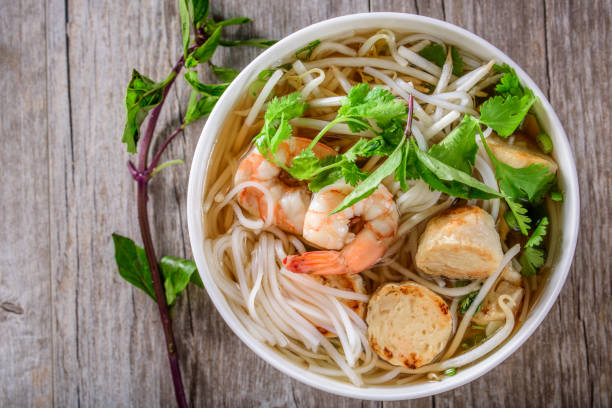 istock Pho, Vietnamese Soup Bowl, with seafood 692400444