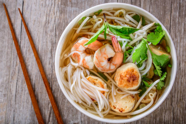istock Pho, Vietnamese Soup Bowl, with seafood 692400446