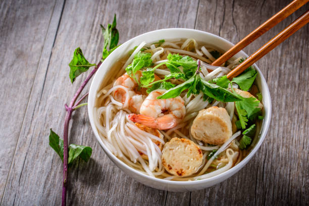 istock Pho, Vietnamese Soup Bowl, with seafood 692402476
